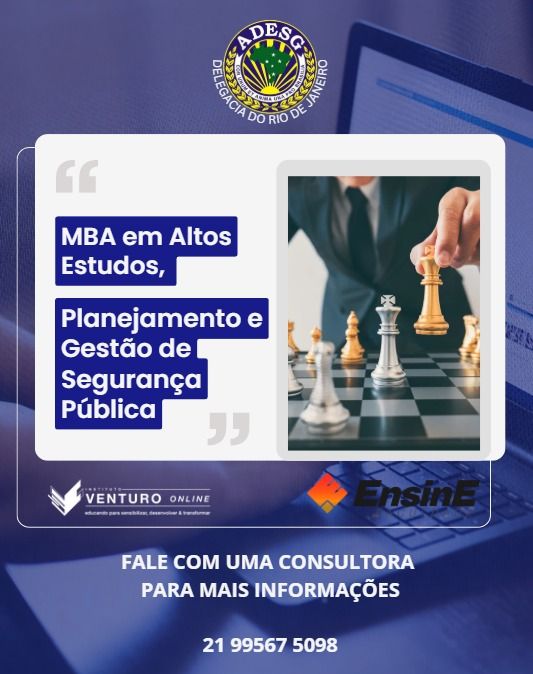 Imagem do curso MBA em Altos Estudos, Planejamento e Gestão da Segurança Pública