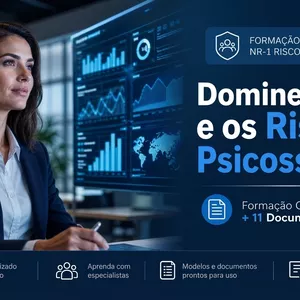 Imagem do curso Curso  Completo NR1 Riscos Psicossociais: Implantação e Conformidade 2026