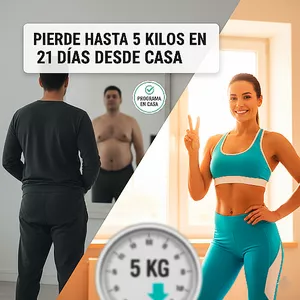 Imagen de portada para Ebook PIERDE HASTA 5 KILOS EN 21 DÍAS DESDE CASA 🏡 