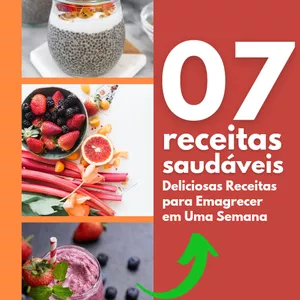 Imagem de capa para o Ebook Receita saudável para emagrecer 