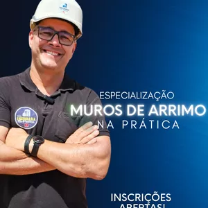 Imagem de capa para o Curso online ESPECIALIZAÇÃO EM MUROS DE ARRIMO! (NA PRÁTICA)