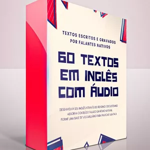 Imagem de capa para o Ebook 60 Textos em Inglês com Áudio