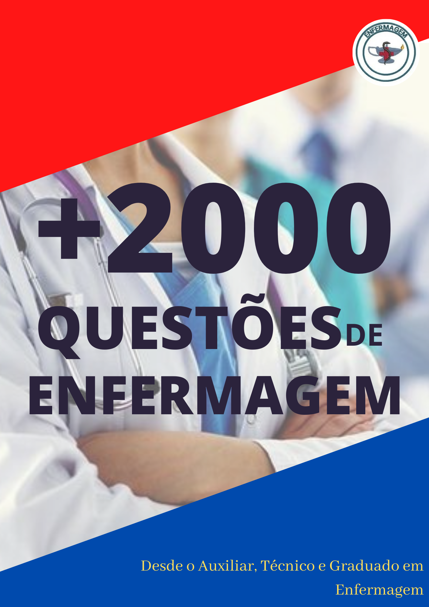 Imagem do curso + DE 2000 QUESTÕES DE ENFERMAGEM PARA ESTUDOS