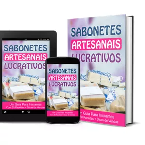 Imagem de capa para o Ebook PLR COM VSL COMPLETO - E-BOOK SABONETES ARTESANAIS LUCRATIVOS UM GUIA PARA INICIANTES COM 30 RECEITAS + DICAS DE VENDA