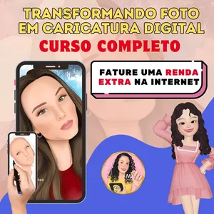 Imagem do curso CARICATURA DIGITAL - TRANSFORMANDO FOTO EM CARICATURA PELO CELULAR