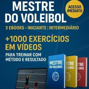 Imagem de capa para o Ebook MESTRE DO VOLEIBOL [com + 1000 vídeos de exercícios]