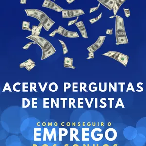 Imagem de capa para o Ebook Acervo Perguntas de entrevista - Emprego dos sonhos