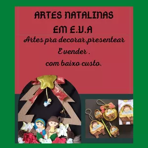 Imagem principal do produto ARTES NATALINAS EM E.V.A(Artes para decorar,presentear e vender com baixo custo 