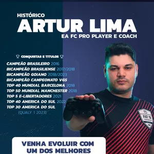 Imagem de capa para o Curso online CURSO EA FC24 (FIFA24) ARTUR LIMA 