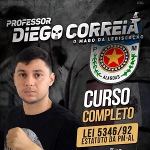 Imagem de CURSO COMPLETO DO ESTATUTO DA POLICIA MILITAR DE ALAGOAS (LEI 5.346/1992) - RETA FINAL criado por PROF. DIEGO CORREIA na hotmart