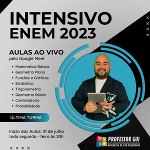 Imagem de capa para o Curso online Intensivo de Matemática - ENEM 2023