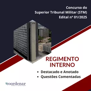 Imagem de capa para o Curso online Regimento Interno do Superior Tribunal Militar (STM) - Anotações e Questões