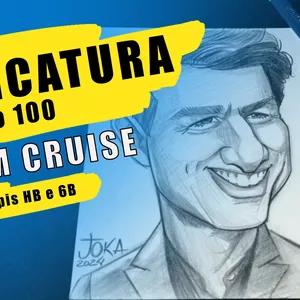 Imagem de capa para o Curso online Caricatura do 0 ao 100 do Tom Cruise