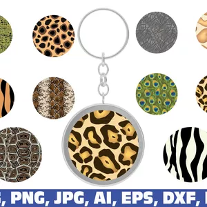 Imagem de capa para o Curso online  keychain svg bundle, Keychain Pattern SVG, Key Ring Pattern, Key Ring svg, Round Pattern svg, Circle Patterns Svg, animal pattern keychain