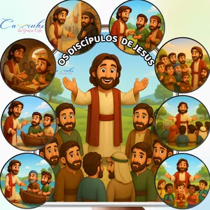 Imagem de capa para o Ebook Luva de História - Os Discípulos de Jesus.