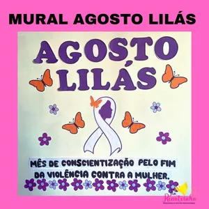 Imagem de capa para o Ebook MURAL AGOSTO LILÁS 