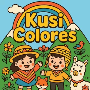 Imagen de portada para Ebook Kusi Colores – Colorea y Descubre el Mundo Andino