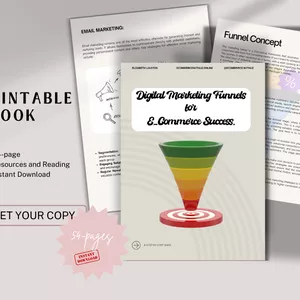 Cover image for Ebook Digital Marketing Funnels for E-Commerce Success | Step-by-Step Guide to Boost Your Online Sales