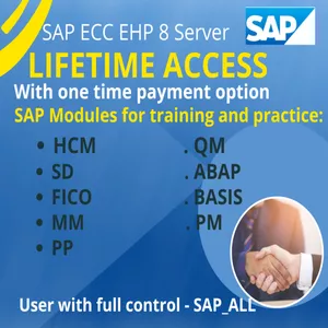 Cover image for Online course SAP Server Access for Practice &amp; Trainning with Lifetime Access