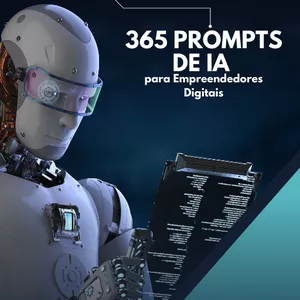 Imagem de capa para o Ebook 365 Prompts de IA para Empreendedores Digitais
