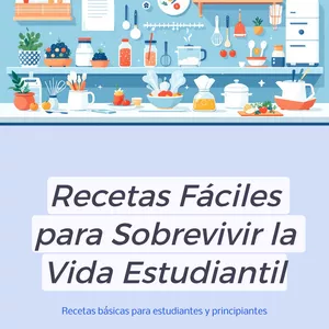 Imagen de portada para Ebook RECETAS FACILES PARA SOBREVIVIR LA VIDA ESTUDIANTIL