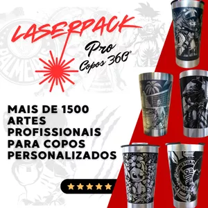 Imagem do curso LaserPack Pro Copos 360° Fiber – Mais de 1500 Artes Profissionais para Copos Personalizados