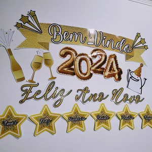 Imagem de capa para o Ebook Painel e Plaquinhas Ano Novo