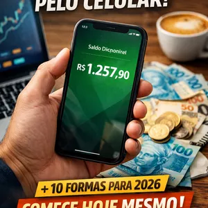 Imagem de capa para o Ebook 10 Maneiras Eficazes de Ganhar Dinheiro pelo Celular em 2026