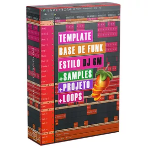 Imagem de capa para o Curso online Template | Fl Studio | Base de Funk Estilo Dj GM | Projeto | Samples | Loops