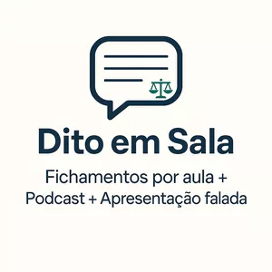 Imagem de capa para o Curso online Dito em Sala - Direito 8º período - 2025.2
