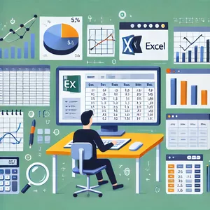 Imagem de capa para o Ebook Mini-Curso de Excel Básico e Intermediário