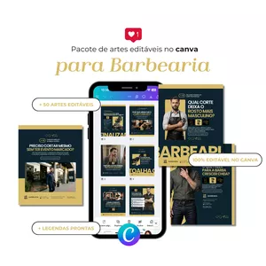 Imagem do curso PACK PARA BARBEARIA - Criaé Studio