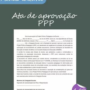 Imagem de capa para o Curso online Ata de aprovação do PPP