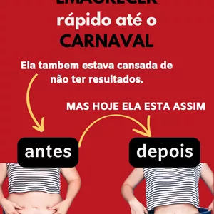 Imagem de capa para o Ebook Dieta fácil pra emagrecer rapido ate o carnaval