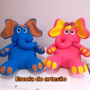 Imagem de capa para o Curso online Elefante peso de porta com fuxico. 