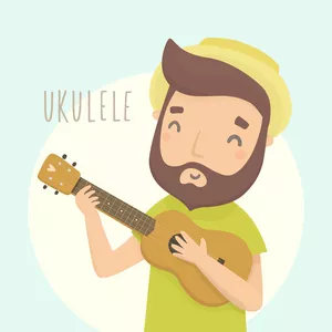 Imagem de capa para o Curso online Curso de ukulele para iniciantes do Zero