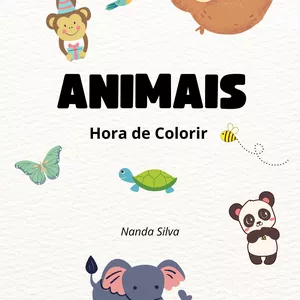 Imagem de capa para o Ebook Animais - Hora de Colorir