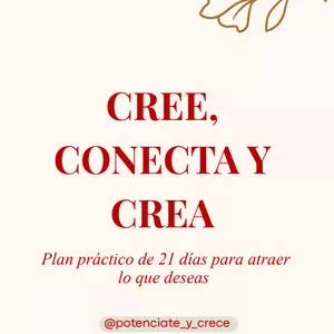 Imagen de portada para Ebook Cree-Conecta-Crea: Plan práctico de 21 días para atraer lo que deseas. 