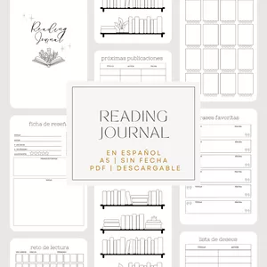 Imagen de portada para Ebook Reading Journal Printable Español