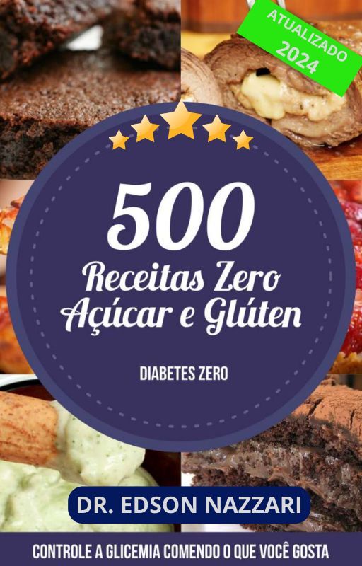 +500 Receitas deliciosas sem açúcar/glúten