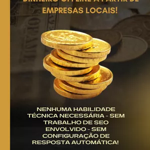 Imagem de capa para o Ebook  5 maneiras fáceis de ganhar dinheiro offline a partir de empresas locais! 