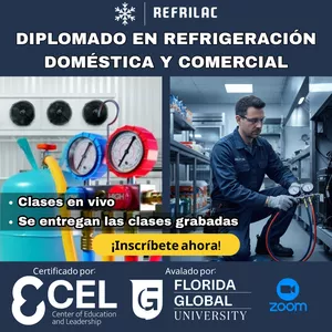 Imagen de portada para Curso online Diplomado en Refrigeración Doméstica y Comercial