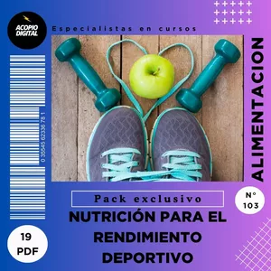 Imagen de portada para Ebook Curso Digital de Nutrición para el Rendimiento Deportivo en PDF | 19 ebooks en PDF