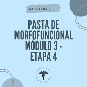 Imagem de capa para o Ebook Pasta de Morfofuncional Módulo 3 - Etapa 4