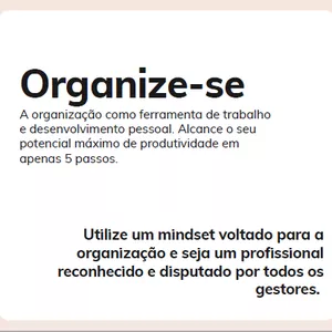 Imagem de capa para o Ebook Organize-se