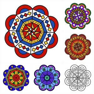 Imagem de capa para o Ebook Grafismos Africanos em Flores: material para colorir e criar