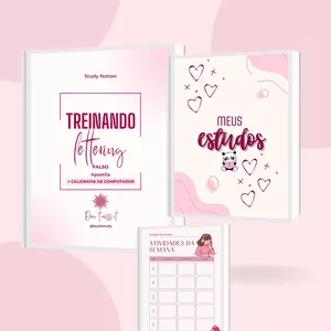 Imagem de capa para o Ebook COMBO( PLANEJADOR DE ESTUDOS + CRONOGRAMA + TREINANDO MINHA CALIGRAFIA)