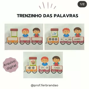 Imagem de capa para o Ebook Trenzinho das palavras - Consciência fonológica
