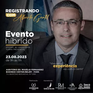 Imagem de capa para o Evento online Registrando com Alberto Gentil - Online