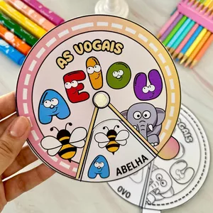 Imagem de capa para o Ebook Círculo das vogais